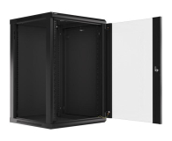 Lanberg Wisząca 19" 18U 600x600mm jednosekcyjna (czarna) - 455307 - zdjęcie 5